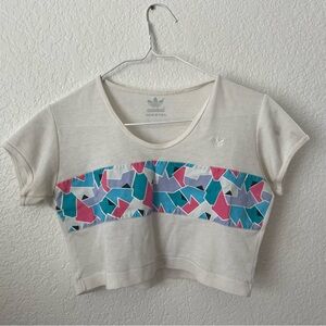 Vintage 80s 90s Adidas Crop Workout Top